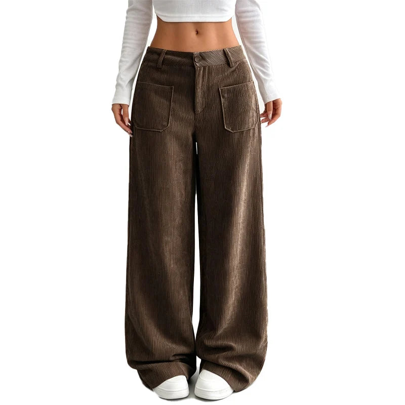 Pantalón Marlene, corte ancho