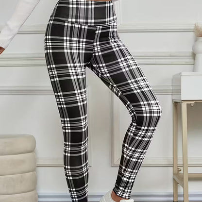 📢📢¡¡50 % de descuento!!⏰Leggings de cuadros forrados de polar para mujer🔥