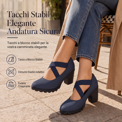 Paula Roux: Zapatos elegantes de tacón ancho