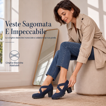 Paula Roux: Zapatos elegantes de tacón ancho