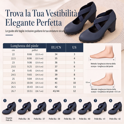Paula Roux: Zapatos elegantes de tacón ancho