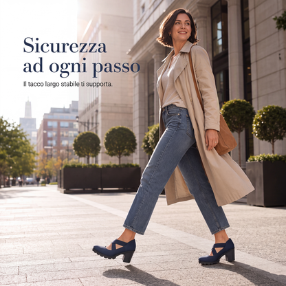 Paula Roux: Zapatos elegantes de tacón ancho