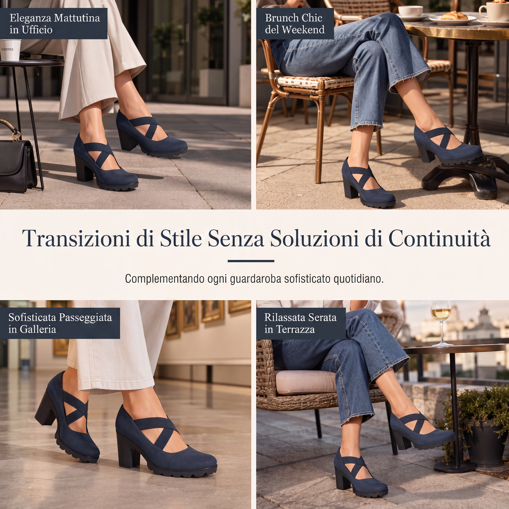 Paula Roux: Zapatos elegantes de tacón ancho