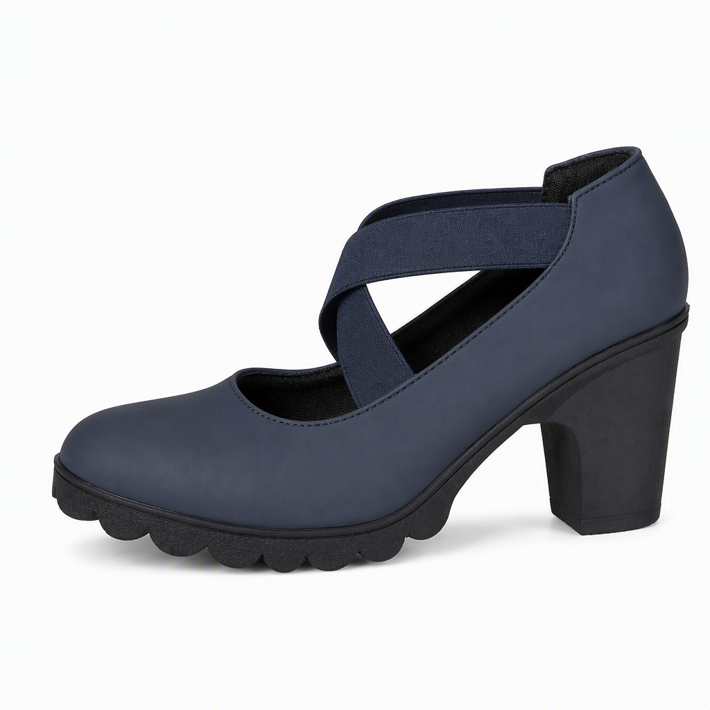 Paula Roux: Zapatos elegantes de tacón ancho