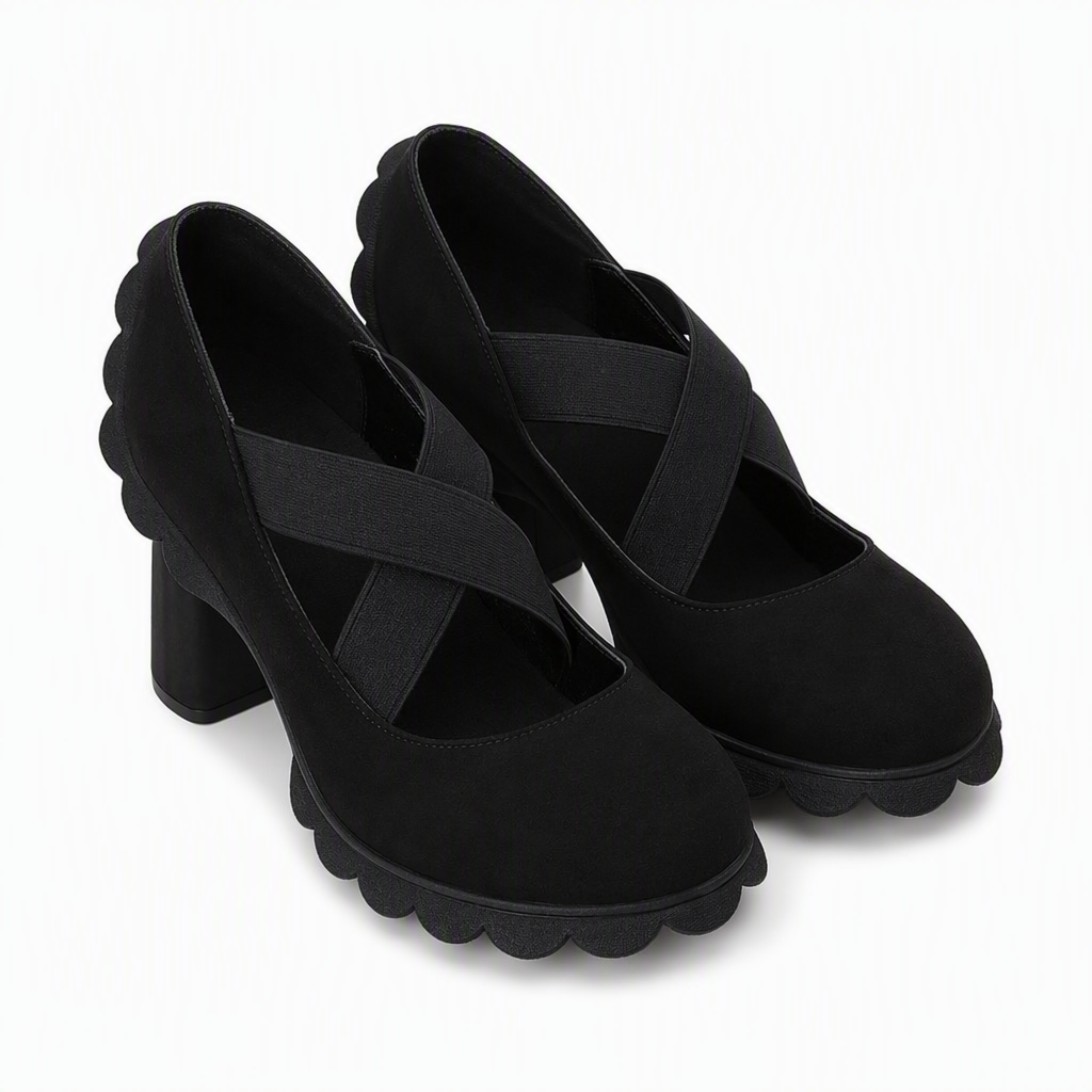 Paula Roux: Zapatos elegantes de tacón ancho