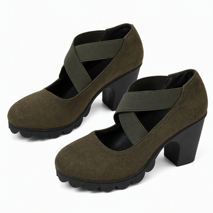 Paula Roux: Zapatos elegantes de tacón ancho