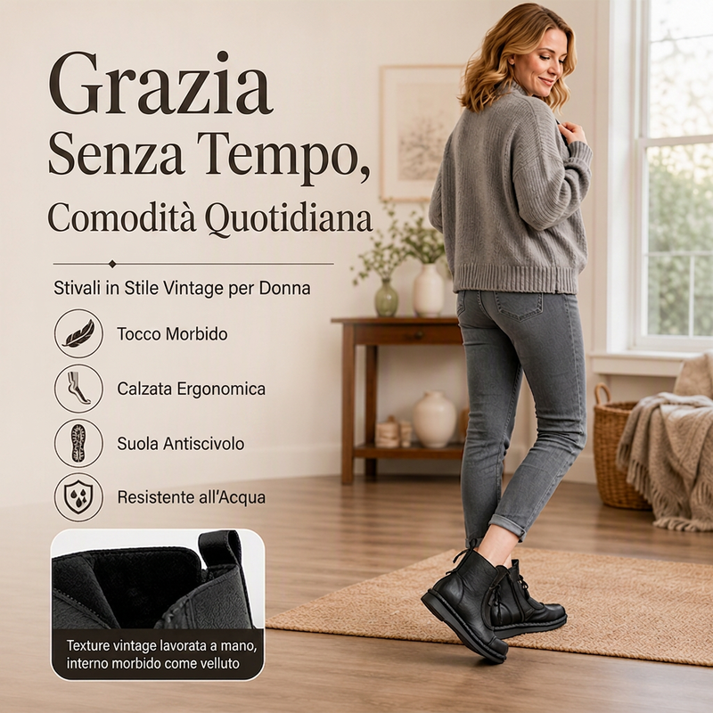 Valeria: Botines elegantes suela estable