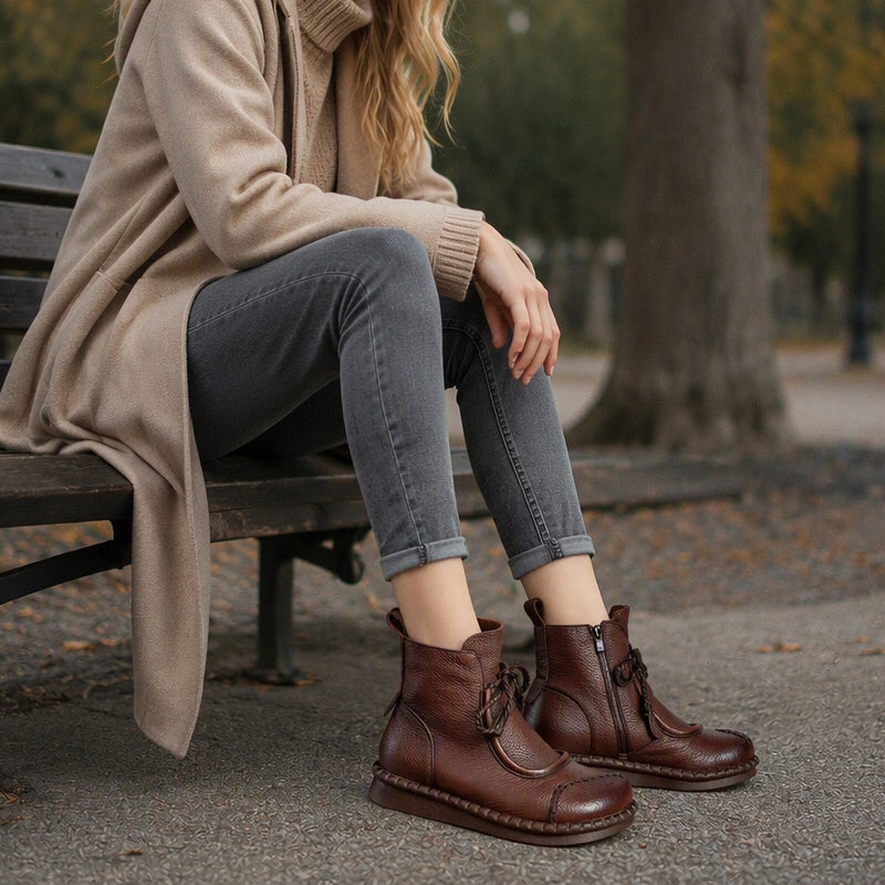 Valeria: Botines elegantes suela estable