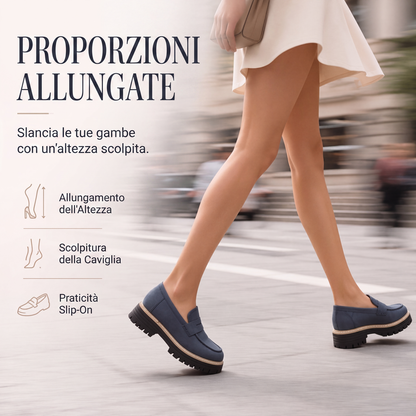 Sofía: Mocasines elegantes de plataforma