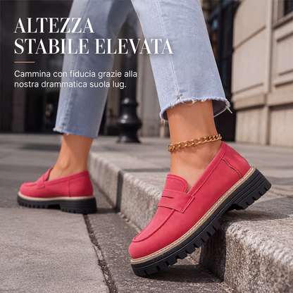 Sofía: Mocasines elegantes de plataforma