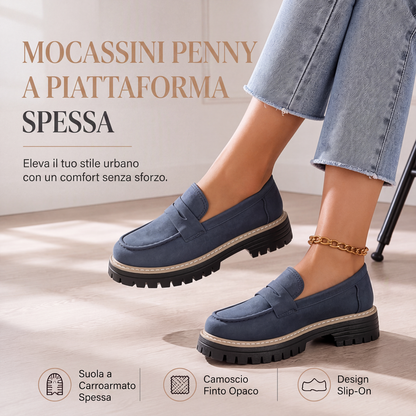 Sofía: Mocasines elegantes de plataforma