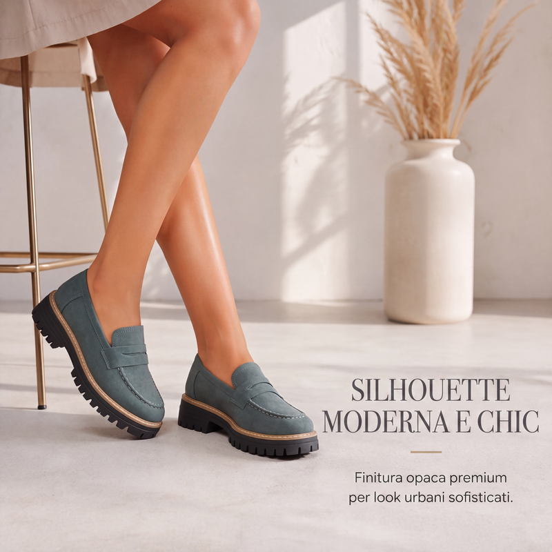 Sofía: Mocasines elegantes de plataforma