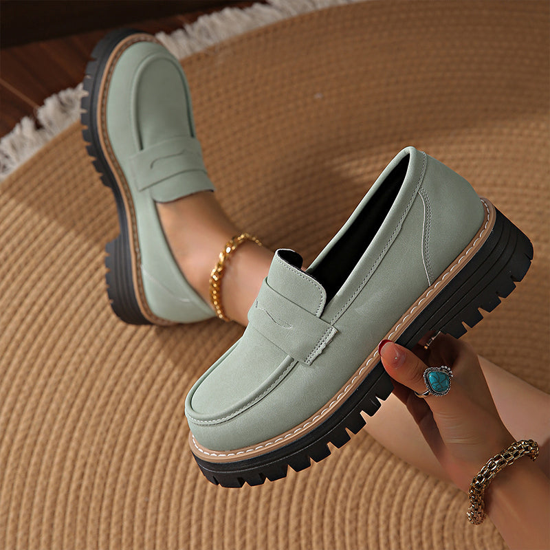 Sofía: Mocasines elegantes de plataforma