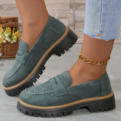 Sofía: Mocasines elegantes de plataforma