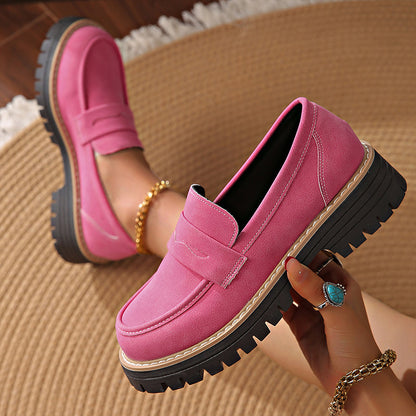 Sofía: Mocasines elegantes de plataforma