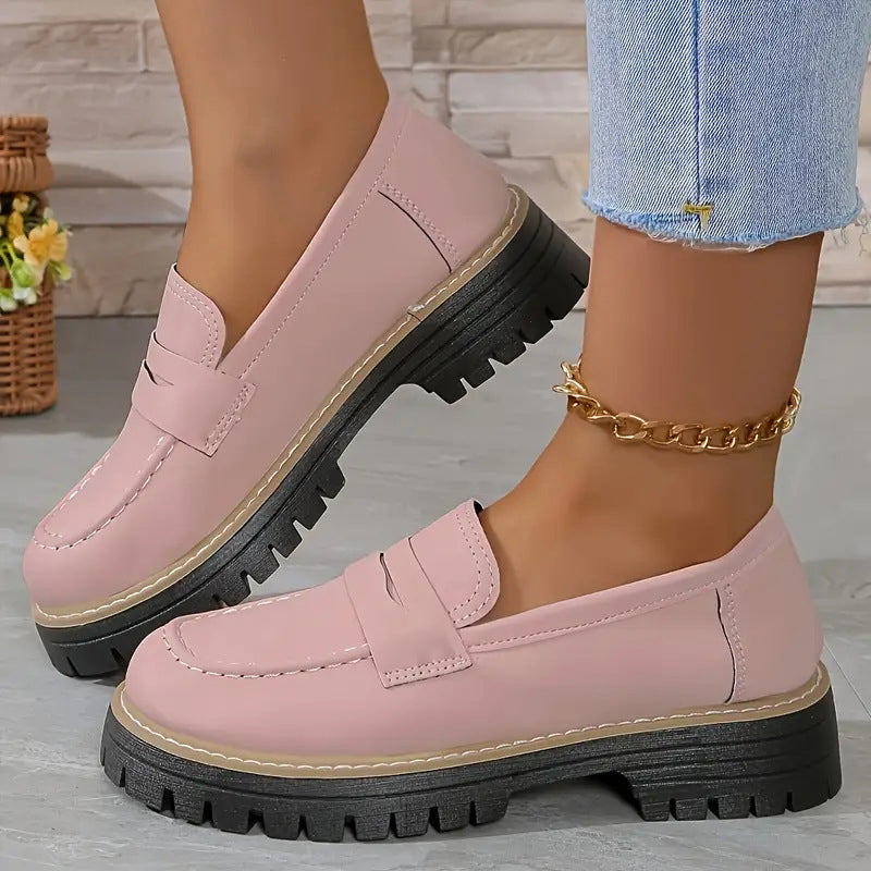 Sofía: Mocasines elegantes de plataforma
