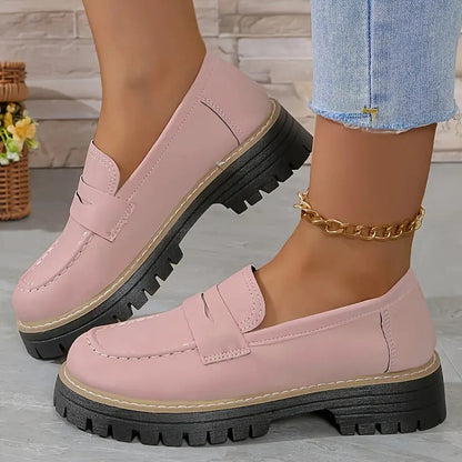 Sofía: Mocasines elegantes de plataforma