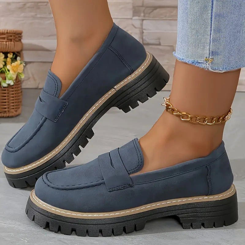 Sofía: Mocasines elegantes de plataforma
