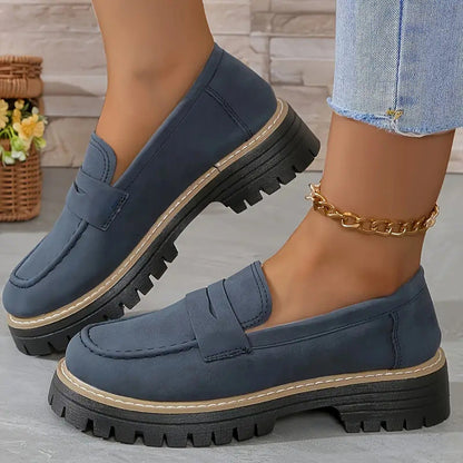 Sofía: Mocasines elegantes de plataforma