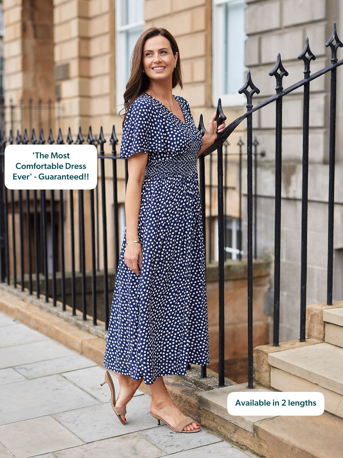 Marina Dress    · lunares · midi