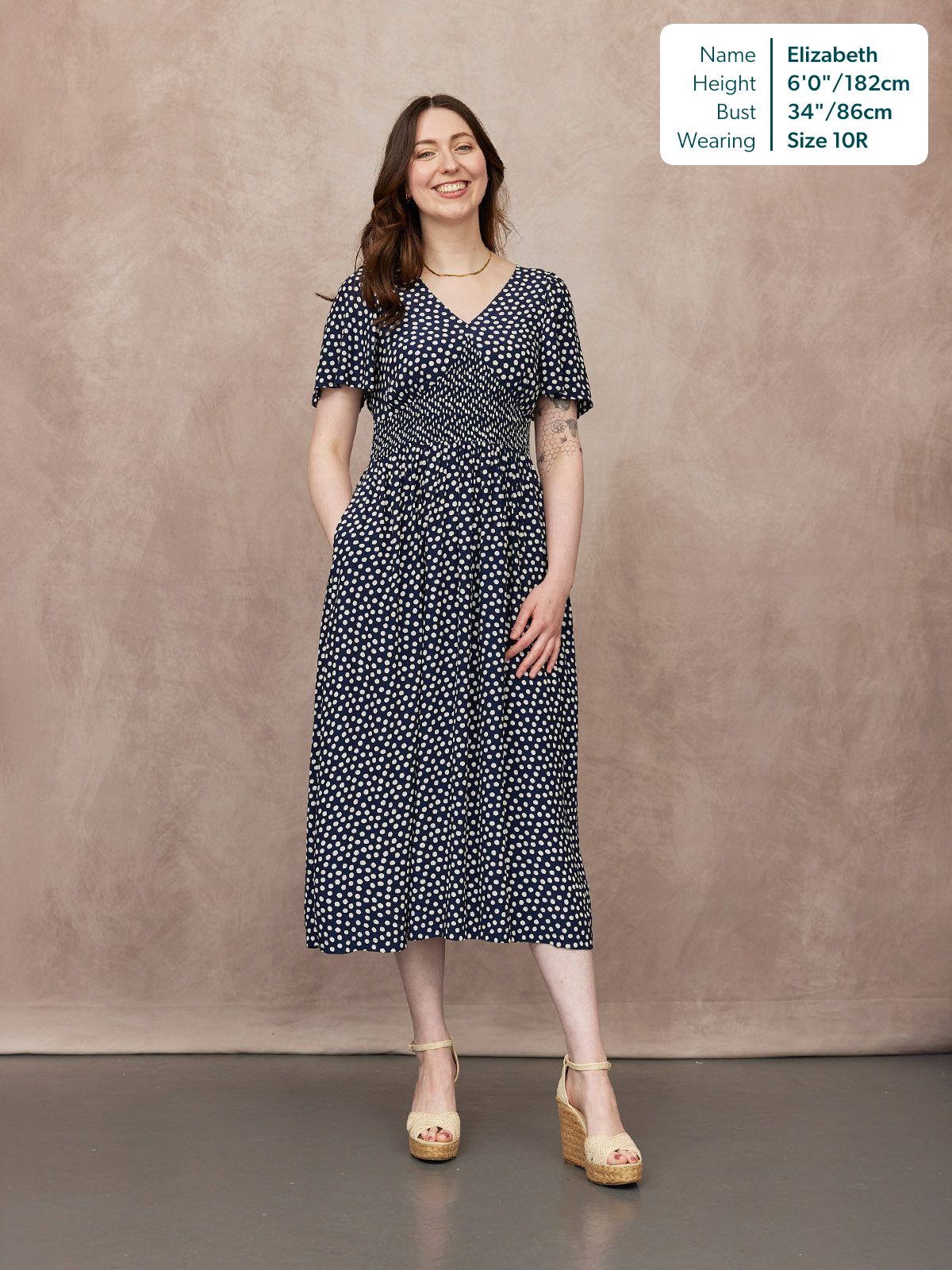 Marina Dress    · lunares · midi