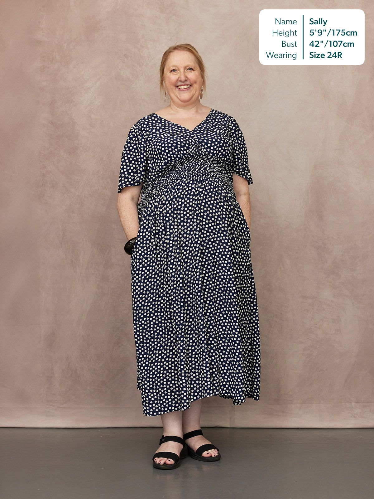 Marina Dress    · lunares · midi